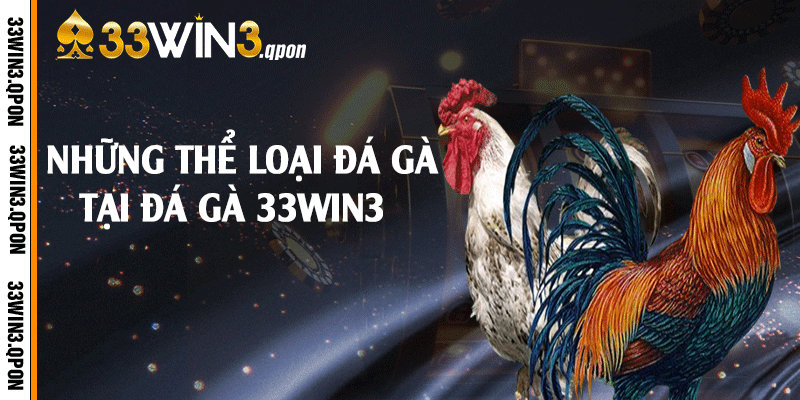 Những thể loại đá gà tại đá gà 33win3